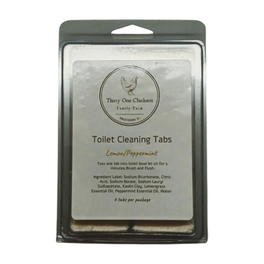 Peppermint and Lemon Toilet cleaning tabs